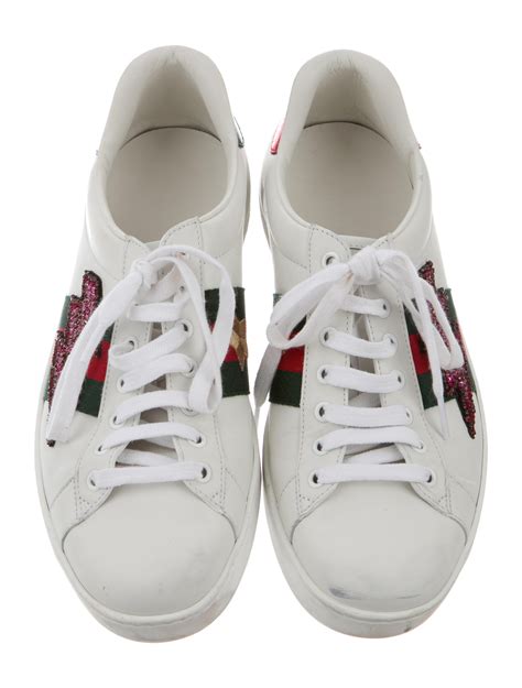 ace embroidered gucci shoes|Gucci ace platform sneakers.